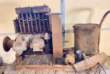 Antique Wisconsin AC 4 Gas Engine